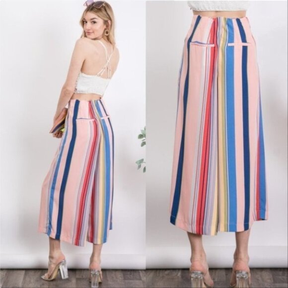 EMILINE Striped Pants - Picture 2 of 4
